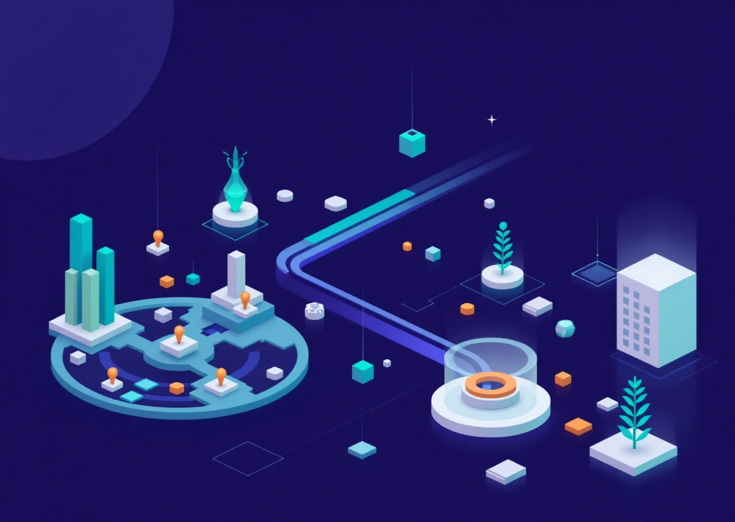 Two diverging paths representing the consultant vs agency decision in GEO services