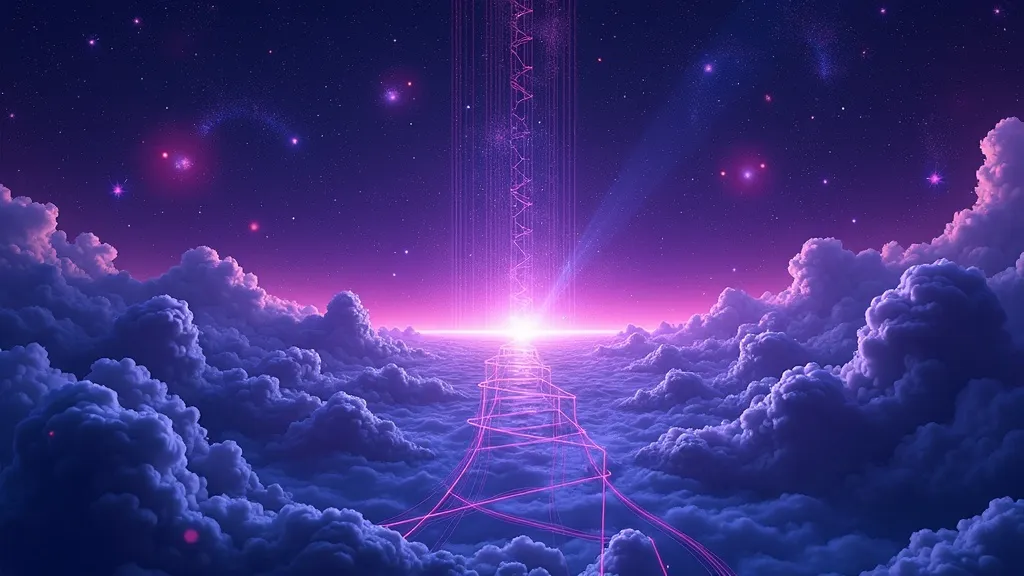 The gap between AI visibility measurement and optimization action, showing luminous citation threads connecting knowledge nodes to brand entities