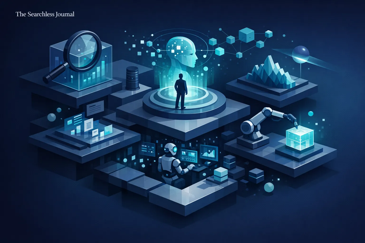 Enterprise AI agent workflow showing the invisible research phase